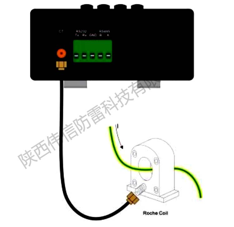 铁塔智能(néng)雷電(diàn)峰值记录仪安装三